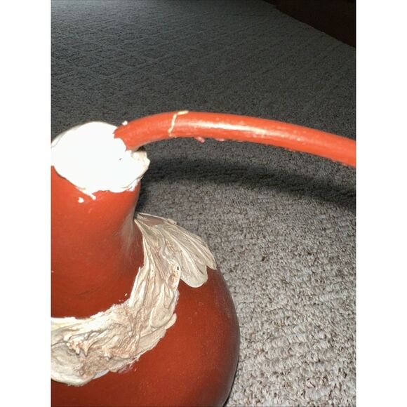 Vintage Hand Painted Santa Claus Large Gourd Folk Art Christmas Decoration 10" - Picture 6 of 8